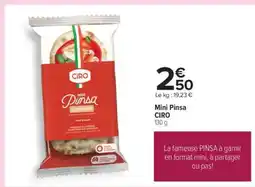 Carrefour Mini pinsa CIRO offre