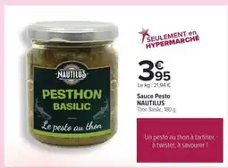 Carrefour Sauce Pesto NAUTILUS offre