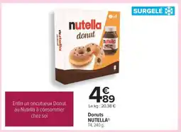 Carrefour Donuts NUTELLA offre