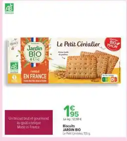 Carrefour Biscuits JARDIN BIO offre