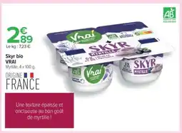 Carrefour Skyr bio VRAI offre