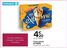 Carrefour Cônes glacés EXTRÊME offre