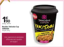 Carrefour Nouilles Yakisoba Cup TANOSHI offre