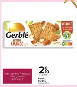 Carrefour Biscuit GERBLÉ Amande offre