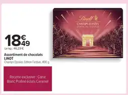 Carrefour Assortiment de chocolats LINDT offre