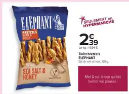 Carrefour Twist bretzels ELEPHANT offre