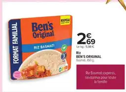 Carrefour Riz BEN'S ORIGINAL offre