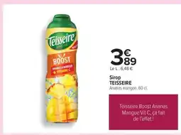 Carrefour Sirop Teisseire offre