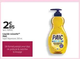 Carrefour LIQUIDE VAISSELLE “PAIC” offre