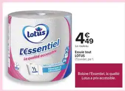 Carrefour Essuie tout LOTUS offre