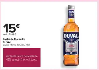 PASTIS DE MARSEILLE DUVAL