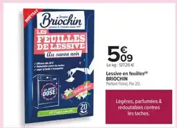 Carrefour Lessive en feuilles BRIOCHIN offre