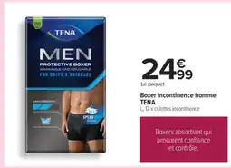 Carrefour Boxer incontinence homme TENA offre