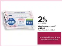 Carrefour Adoucissant Concentré Minidou offre
