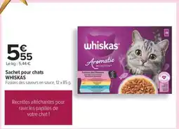 Carrefour Sachet pour chats WHISKAS offre