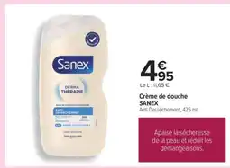 Carrefour Crème de douche SANEX offre