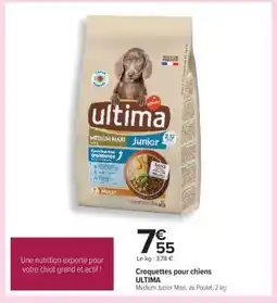 Carrefour Croquettes pour chiens ULTIMA offre
