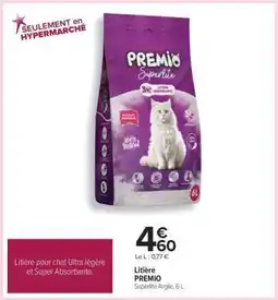 Carrefour Litière PREMIO offre