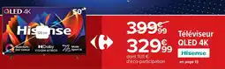 Carrefour Téléviseur QLED 4K Hisense offre