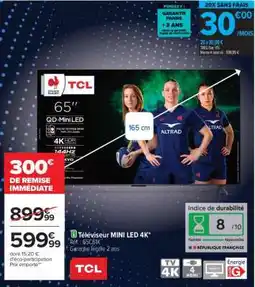 Carrefour Téléviseur mini LED 4K offre