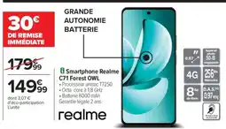 Carrefour Smartphone Realme C71 Forest OWL offre