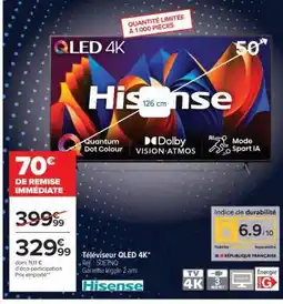 Carrefour Téléviseur QLED 4K offre