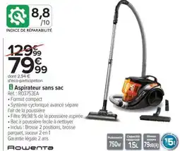Carrefour Aspirateur sans sac offre