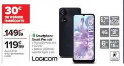 Carrefour Smartphone Smart Pro noir offre