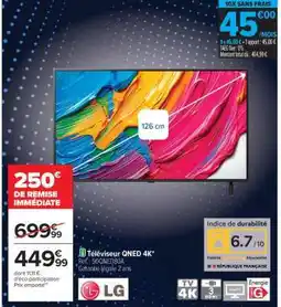 Carrefour Téléviseur QNED 4K offre