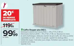 Carrefour Coffre Stopper plus 842 L offre