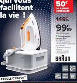 Carrefour Centrale vapeur compact Pro offre