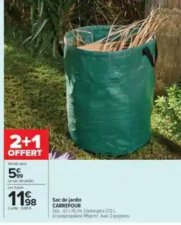 Carrefour Sac de jardin offre