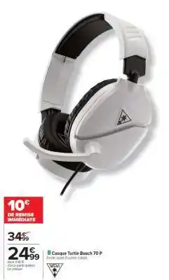 Carrefour Casque Turtle Beach 70 P offre