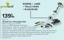 Carrefour Outil 4 en 1 thermique 52cc offre