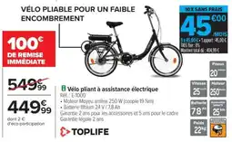 Carrefour Vélo pliant à assistance électrique offre