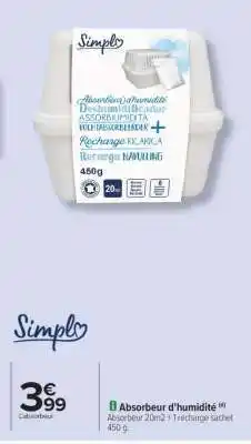 Carrefour Absorbeur D' Humidité offre
