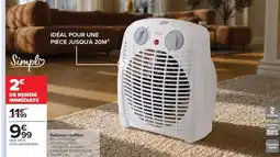 Carrefour Radiateur soufflant offre