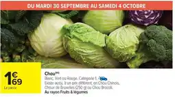 Carrefour Market Chou offre