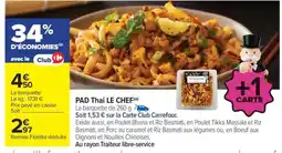 Carrefour Market PAD Thai LE CHEF offre