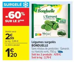Carrefour Market Légumes surgelés BONDUELLE offre