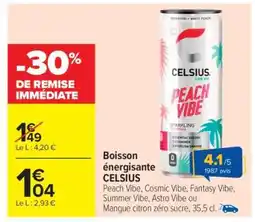 Carrefour Market Boisson énergisante CELSIUS offre