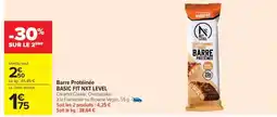 Carrefour Market Barre Protéinée BASIC FIT NXT LEVEL offre
