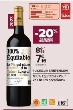 Carrefour Market PUISSEGUIN SAINT-ÉMILION offre