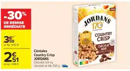 Carrefour Market Céréales Country Crisp JORDANS offre