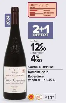 Carrefour Market SAUMUR CHAMPIGNY offre