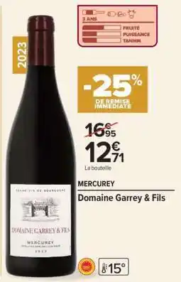 Carrefour Market Domaine Garrey & Fils offre