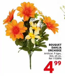 Trafic Bouquet dahlia orchidee offre