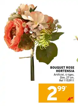 Trafic Bouquet rose hortensia offre