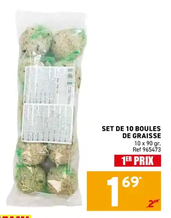 Trafic Set de 10 boules de graisse offre