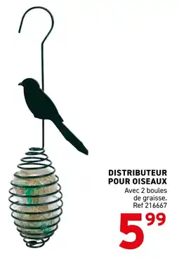 Trafic Distributeur pour oiseaux offre